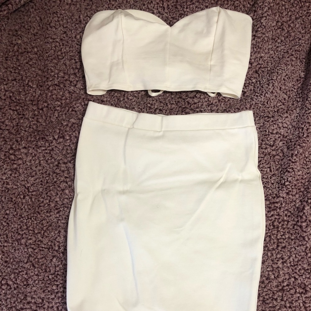 Fashion Nova Off White Full Set - Cowgirl style